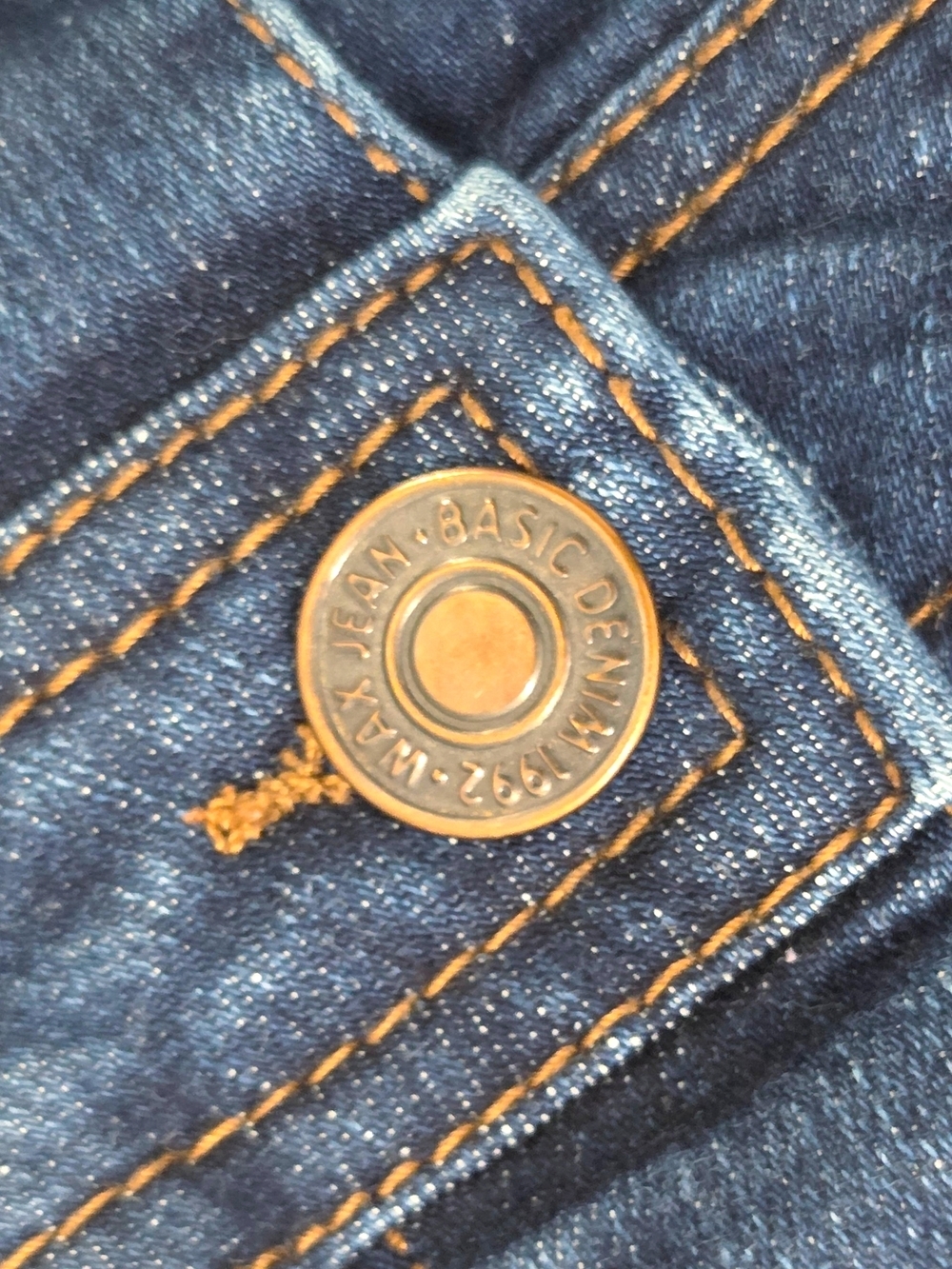 Wax Jean Dark Wash Button Down Denim Pinafore Dress Size Small Western Cowgirl - Picture 4 of 14